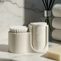 Cotton Swab & Cotton Pad Organizer – Ivory